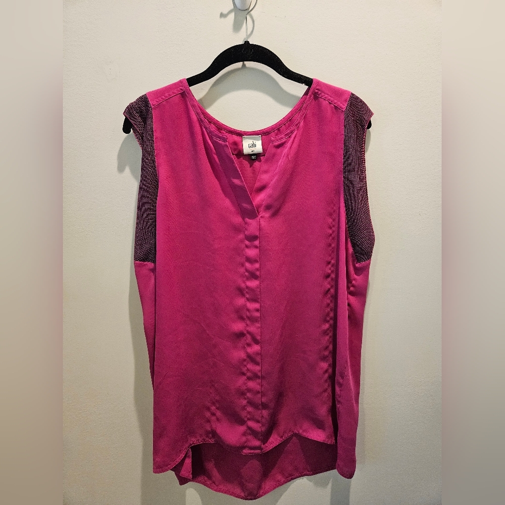 CAbi Women's Pink Sleeveless Top
